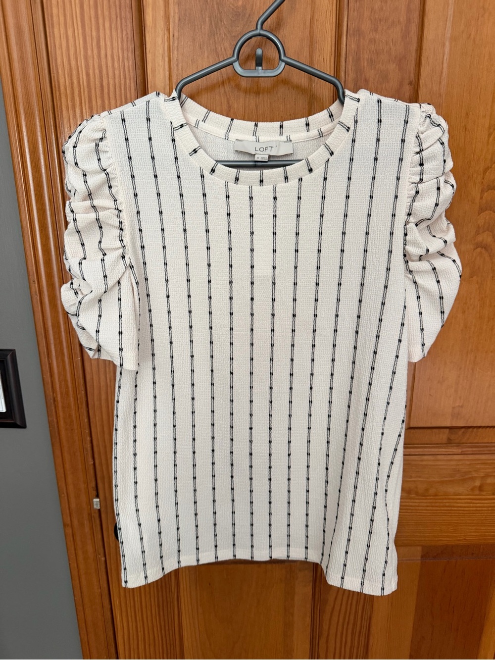 NWT LOFT pinstripe top- size medium